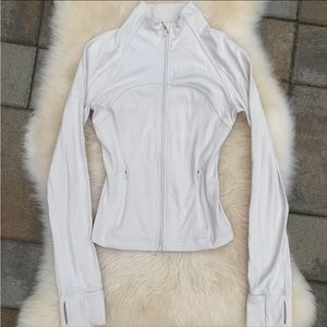 Lululemon Cropped Define Jacket Nulu White Opal Size 2